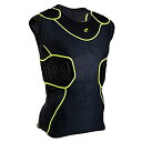 【中古】【輸入品・未使用】新しいChampro Bull Rush FootballラクロスYouthパッド入りno Sleeve Compressionシャツ...