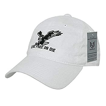 【中古】【輸入品・未使用】Rapid Dominance A03-LFD-WHT Live Free or Die Relaxed Graphic Cap44; Wh..