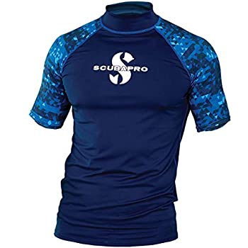 yÁzyAiEgpz(2X-Large%J}% Aegean) - ScubaPro Men's UPF 50 Short Sleeve Rash Guard