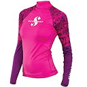 【中古】【輸入品・未使用】(Large%カンマ% Flamingo) - ScubaPro Women's UPF 50 Long Sleeve Rash Guard