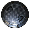 【中古】【輸入品・未使用】SEAFLO 20cm BLACK Boat Round Non Slip Inspection Hatch w/ Detachabl...