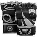 【中古】【輸入品・未使用】VENUM 親指なしMMAグローブ Without Thumb Challenger - チャレンジャー (黒/グレー) (M)
