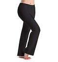 【中古】【輸入品・未使用】(Medium Adult%カンマ% Black) - Motionwear Low Rise Boot Cut Jazz Pants