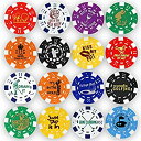 【中古】【輸入品・未使用】(16-Pack) - Golf Ball Marker Poker Chip Collection%カンマ% 11.5 gramme Chips