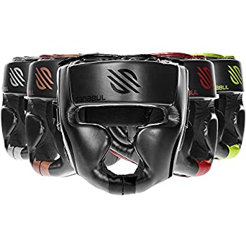šۡ͢ʡ̤ѡSanabul Essential Professional Boxing MMA Kickboxing Head Gear (BLACK%% L/XL)