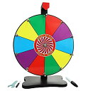 【中古】【輸入品 未使用】Moon Glowスポーツ12インチPrize wheel-tabletopカラーSpinning Wheel withスタンド 10スロット 乾燥消去マーカー Made in USA