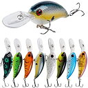 yÁzyAiEgpzYongzhiނ胋A[󂢐[_CrOSwimbait CrankbaitނWobble Baits for Bass TroutWAC