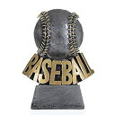 【中古】【輸入品・未使用】Decade Awards 野球用樹脂トロフィー - ステッチ ベースボール賞 - 高さ5.5インチ - 刻印プレート付き(4)