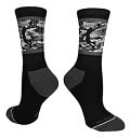 【中古】【輸入品・未使用】(Large%カンマ% Black/Graphite Camo) - MadSportsStuff Basketball Socks ...