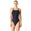 【中古】【輸入品・未使用】Speedo Tone Setter Splice Flyback%カンマ% Black/Purple%カンマ% 30
