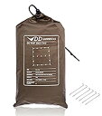 yÁzyAiEgpzXRbgh DD Tarp 3x3 ϐ 3000mm nbÑtCɂœKȃ^[v & 6 x 9%_uNH[e% Tent Pegs Zbg (Coyote brown) [s