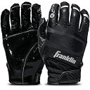 【中古】【輸入品・未使用】Franklin Sports Hi-Tack プレミアムフットボールレシーバーグローブ ブラック 大人用 M