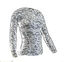 【中古】【輸入品 未使用】SKINS スキンズ SNOW WOMENS LONG SLEEVE TOP ロング トップ ホワイトカモ (XS) 並行輸入品