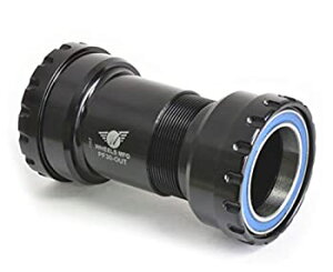 【中古】【輸入品・未使用】Wheels Manufacturing PressFit 30~30mm スピンドル(インチ/ローター/386EVO/など)船外ねじ ボトムブラケット付き ブラック