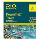 【中古】【輸入品・未使用】Rio Powerflex トラウトリーダー 9フィート 4X 6パック(4)