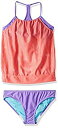 【中古】【輸入品・未使用】Speedo 女の子用 ブルゾン タンキニ 2ピース 10 オレンジ(4)