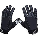 【中古】【輸入品・未使用】Pure Athlete フットボールレシーバーグローブ エリートスティック シリコングリップテクノロジー 大人用サイズ X-Large ブラック(4)