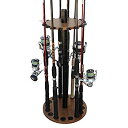【中古】【輸入品・未使用】Rush Creek Creations 釣り竿収納ラック ラウンド 16個 One Size(4)