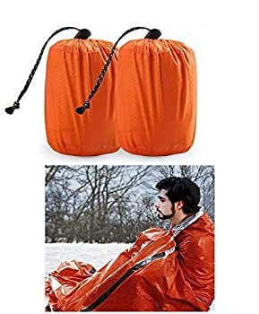 yÁzyAiEgpzTWFRIC Emergency Sleeping Bag - Waterproof Lightweight Thermal Bivy Sack - Survival Blanket Bags Portable Nylon Sack Camping%J}% Hikin