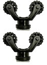 【中古】【輸入品・未使用】YakAttack RotoGrip パドルホルダー トラックマウント - 2パックバンドル