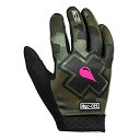 【中古】【輸入品・未使用】Muc-Off 迷彩柄 MTB グローブ Mサイズ プレミアム ハンドメイド スリッポングローブ バイク 乗馬用 通気 タッチパネル対応