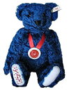 【中古】【輸入品・未使用】シュタイフ(Steiff) テディベア フランス限定1500体 ギャラリーラファイエット100周年記念ベア 1996年 ブルー38cm