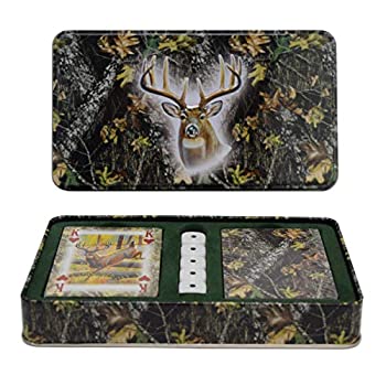 yÁzyAiEgpz[o[YGbW]River's Edge Products Rivers Edge Products 2Pack Mossy Oak Cards And Dice Gift Tin 1569 [sAi]