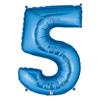 【中古】【輸入品 未使用】Number 5 Balloon カンマ Blue Number 5 Balloons are helium quality by Betallic 並行輸入品