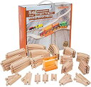 【中古】【輸入品・未使用】Orbrium Toys(オーブリウムトイズ) 木製レール 拡張セット 56ピース トンネル付 きかんしゃトーマス 木製レール・BRIO・チャギントン互換 [並行