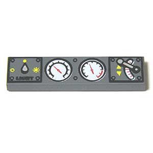 【中古】【輸入品・未使用】LEGOブロック・純正パーツ＞タイル・Dark Bluish Gray・ダイヤルと鉄道スロ..