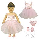 【中古】【輸入品 未使用】 ピンクバタフライクローゼット Pink Butterfly Closet Doll Clothes Ballet Ballerina Dance Dress Clothes Fits American Doll カンマ My Life D