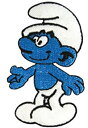 【中古】【輸入品・未使用】アイロンワッペン【Smurf】 スマーフ キャラクターワッペン