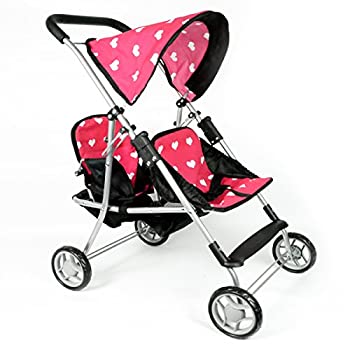 šۡ͢ʡ̤ѡ[˥塼衼ɡ륳쥯]The New York Doll Collection My First Doll Twin Stroller Cutest Heart Design Doll Twins Stroller Great