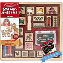 yÁzyAiEgpzFarm: Stamp-a-Scene Wooden Stamp Set + FREE Melissa & Doug Scratch Art Mini-Pad Bundle [85922]