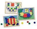 楽天ムジカ＆フェリーチェ楽天市場店【中古】【輸入品・未使用】Sort and Snap Colour Pairing Activity Board + FREE Melissa & Doug Scratch Art Mini-Pad Bundle [43137]