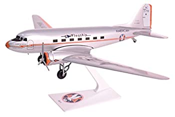 【中古】【輸入品・未使用】American Flagship Knoxville DC-3 Airplane Miniature Model Plastic Snap Fit 1:100 Part# ADC-00300C-004