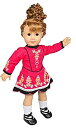 【中古】【輸入品 未使用】Irish Step Dancing Doll Clothes for 18 ダブルクォーテ Dolls (Includes Dress カンマ Brunette Hair カンマ Gillies カンマ and Leggings)