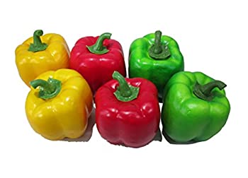 【中古】【輸入品・未使用】【VEERLIVE】 本物 そっくり 3色 パプリカ 食品模型 食品サンプル 6個セッ..