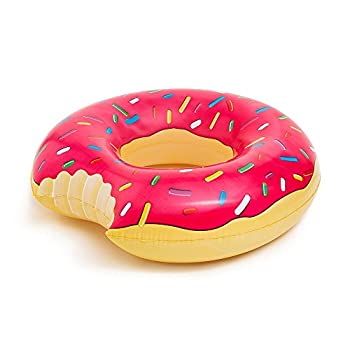 【中古】【輸入品・未使用】ドーナツの浮き輪 Giant Donut Float 大型110cmおもしろフロート 大人&子供用うきわ (ストロベリー) [並行輸入品]