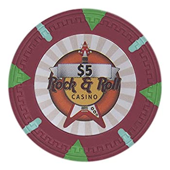 šۡ͢ʡ̤ѡClaysmithRock &Roll Poker Chip Heavyweight 13.5-gram쥤Composite???ѥåof 50