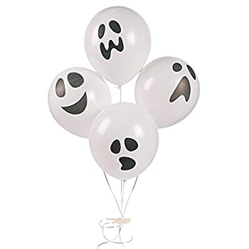 yÁzyAiEgpzLatex Halloween Ghost Party Balloons - 48 pieces