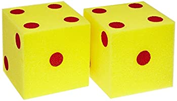 yÁzyAiEgpzSchool Specialty Giant Foam Dice - 5 inches - Set of 2 - Yellow with Red [sAi]