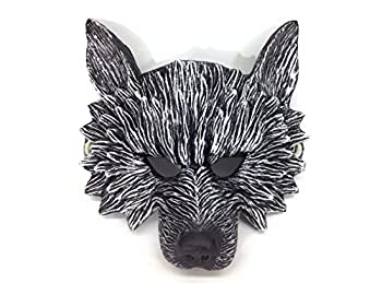 【中古】【輸入品・未使用】【VEERLIVE】 かっこいい オオカミ ハーフ マスク お面 ハロウィンなどに [並行輸入品]