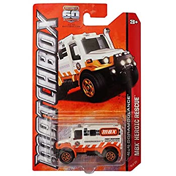 šۡ͢ʡ̤ѡMatchbox MBX Heroic Rescue 4X4 Scrambulance White #73/120 by Mattel [¹͢]