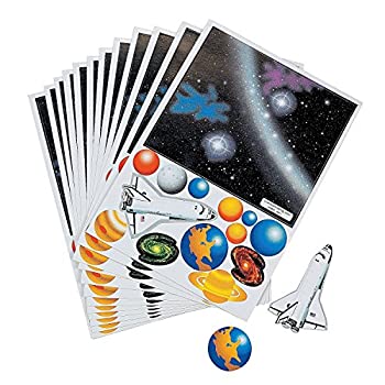 【中古】【輸入品・未使用】Fun Express Make Your Own Solar System Sticker (1 Dozen) [並行輸入品]
