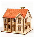【中古】【輸入品・未使用】DESKTOP Wooden Model Kit Western House 1 by YOUNGMODELER [並行輸入品]