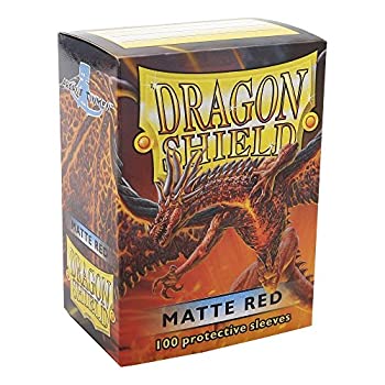 【中古】【輸入品 未使用】Dragon Shield Matte Red 100 Protective Sleeves 並行輸入品