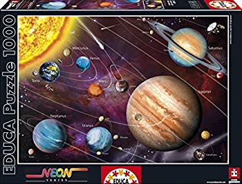 【中古】【輸入品・未使用】Educa Solar System 14461 Neon Series Jigsaw Puzzle (1000 Piece)%カンマ% One Color [並行輸入品]