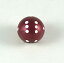 šۡ͢ʡ̤ѡBurgundy Round Dice with White Pips D6 22mm (7/8in) 1 Single Dice Koplow Games by Koplow Games [¹͢]