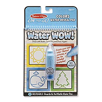 【中古】【輸入品 未使用】Melissa Doug On The Go Water Wow 。アクティビティパッド Colors and Shapes